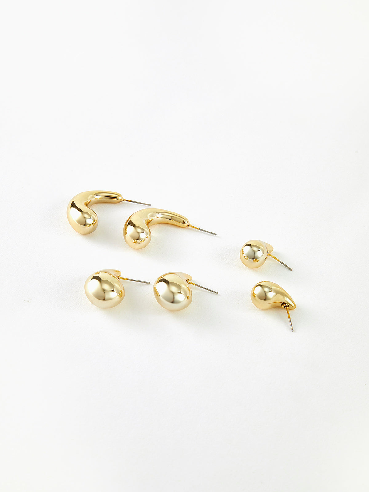 Water Drop Stud Earring Set, 3 Pieces — Svelte Chic