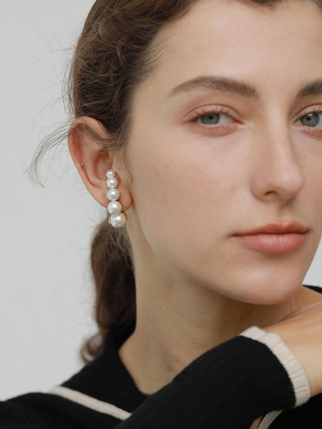 Pearl Drop Earrings with Spacer — Svelte Chic