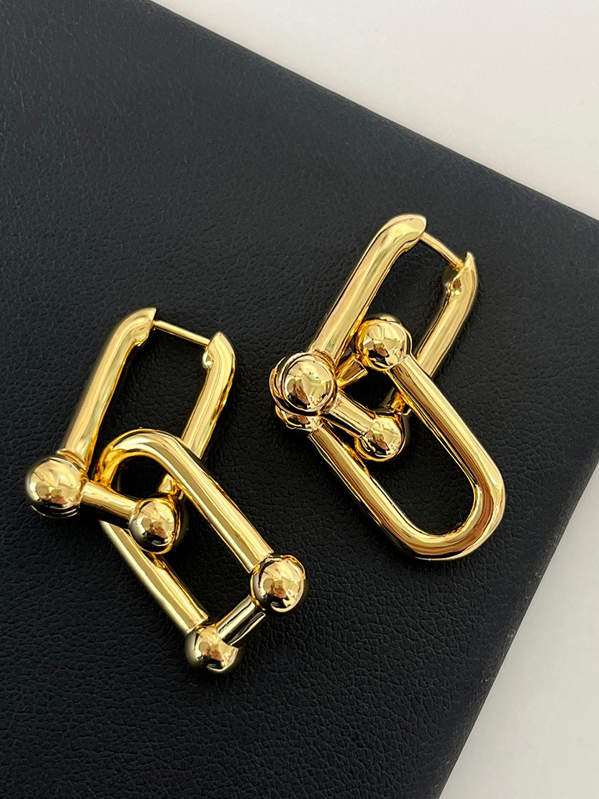 Double U Link Earrings — Svelte Chic