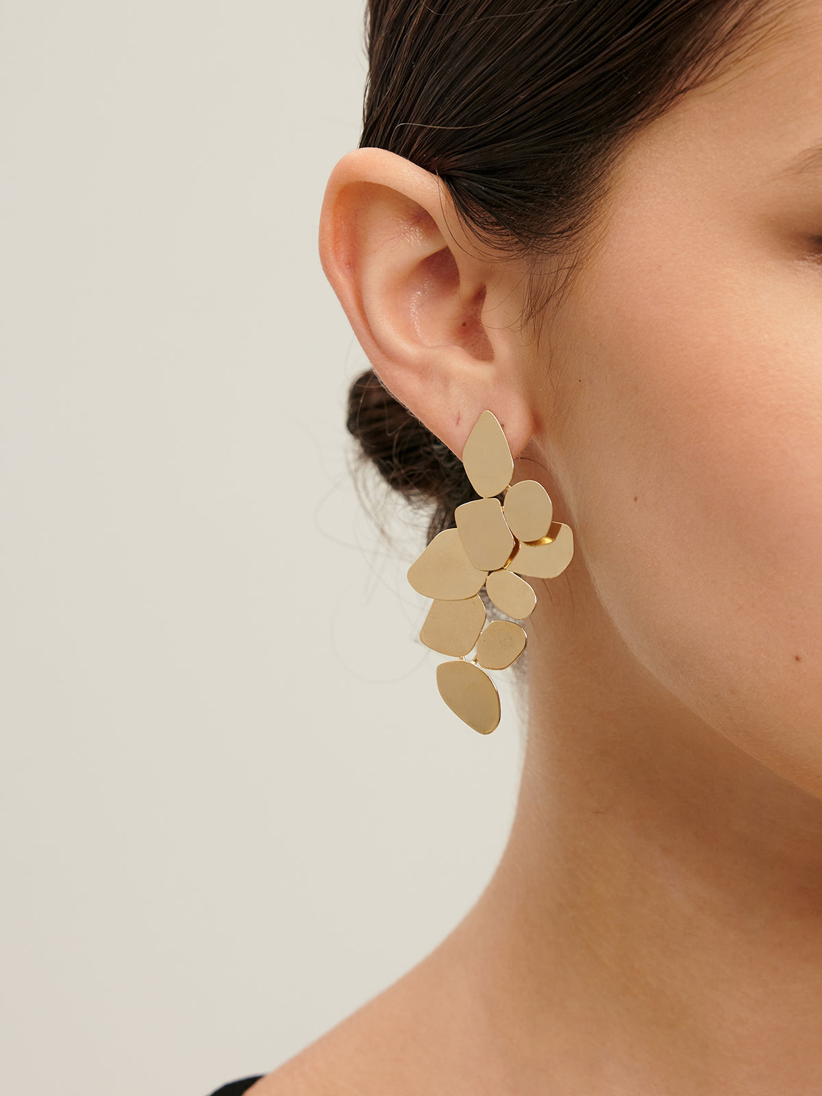 Leaf Panel Drop Earrings — Svelte Chic