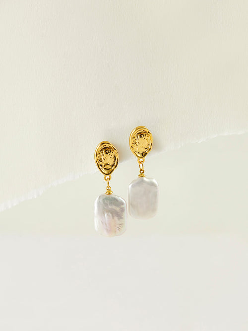 Baroque Pearl Drop Earrings — Svelte Chic