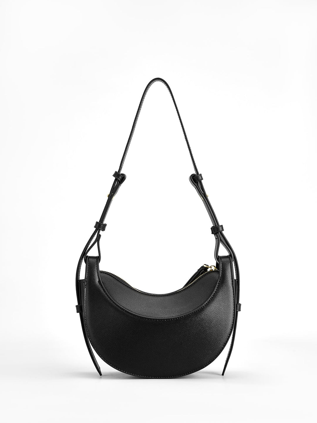 Yumuşak Tokalı Fermuarlı Yarım Ay Çanta