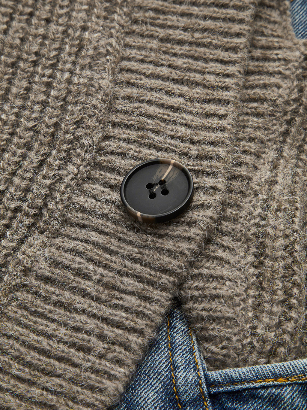Asymmetric Colour Block Pocket Cardigan — Svelte Chic