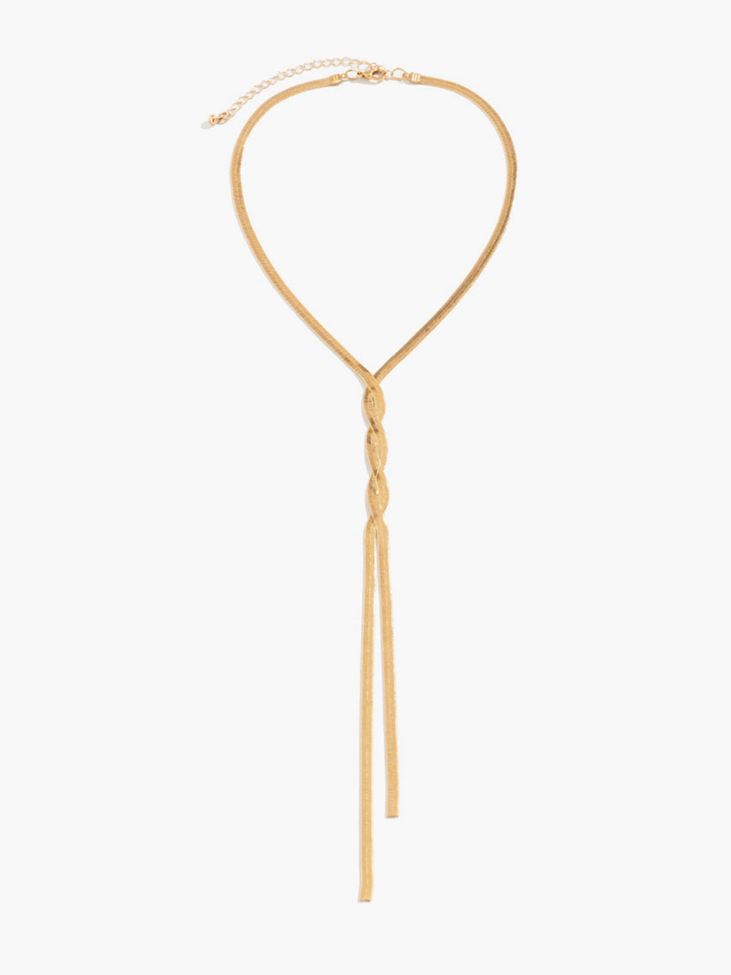 Snake Chain Tassel Necklace — Svelte Chic