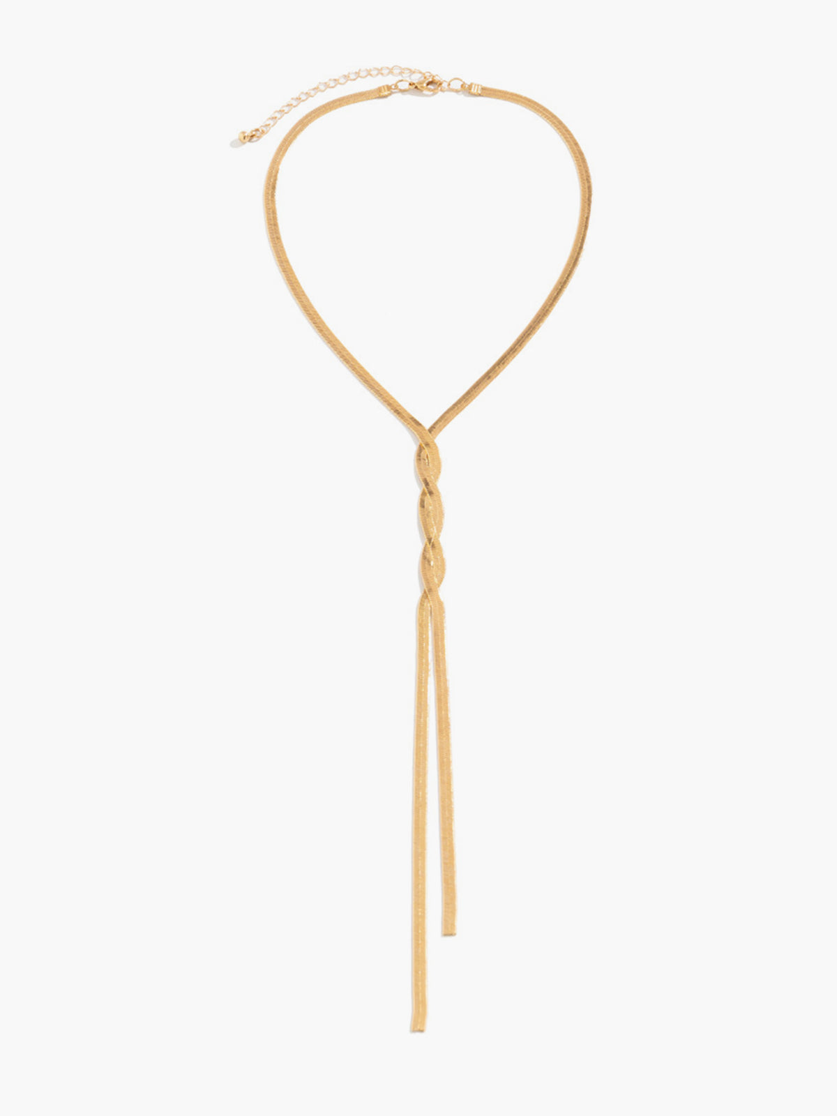 Snake Chain Tassel Necklace — Svelte Chic
