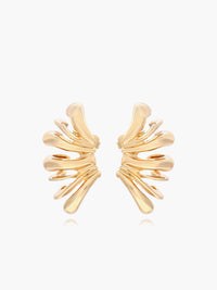 altın melek kanadı halkalı küpeler