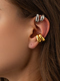 Chunky Hoop Ear Cuff in Gold — Svelte Chic