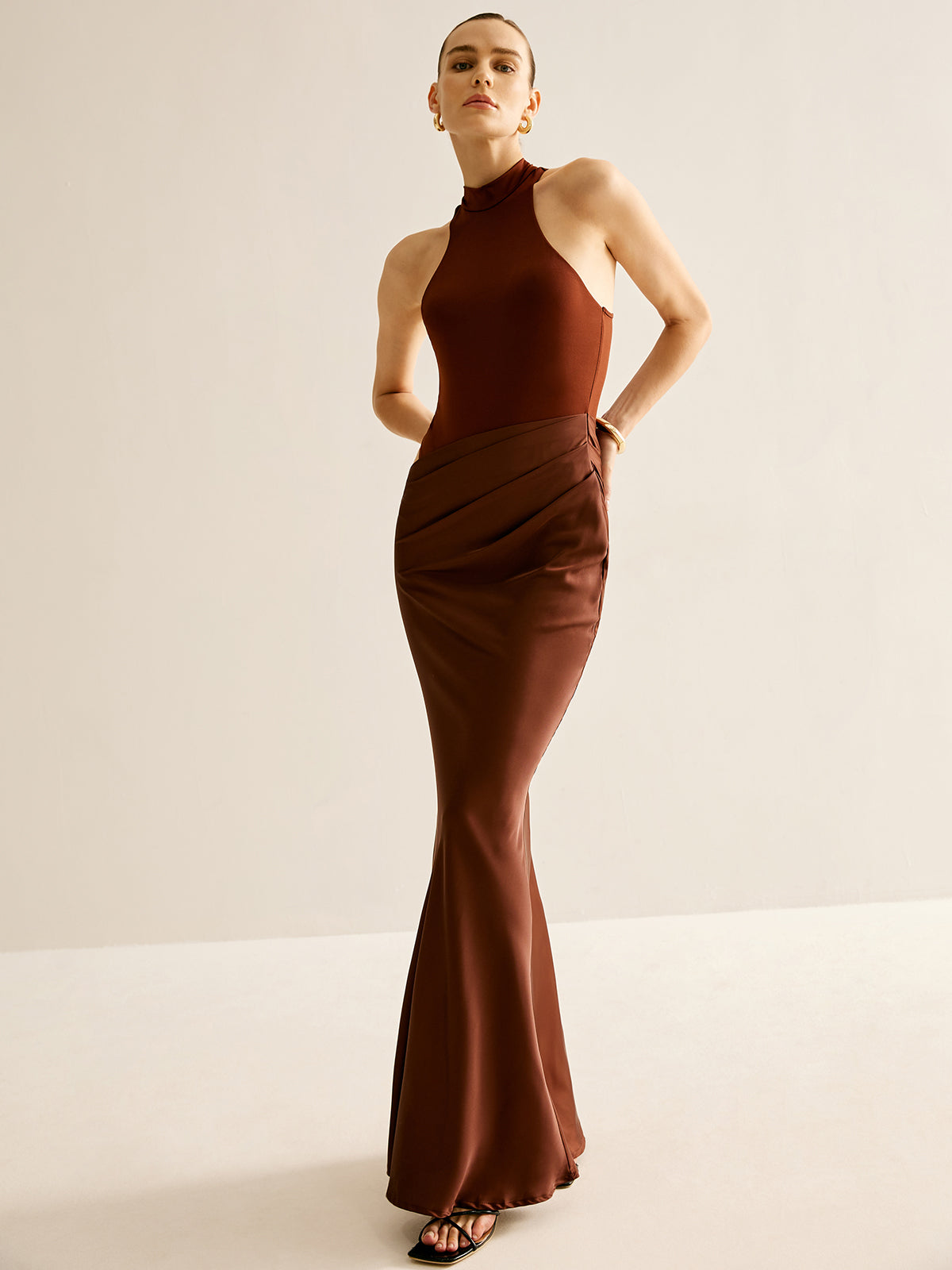 Manon Cutout Panel Maxi Dress — Svelte Chic