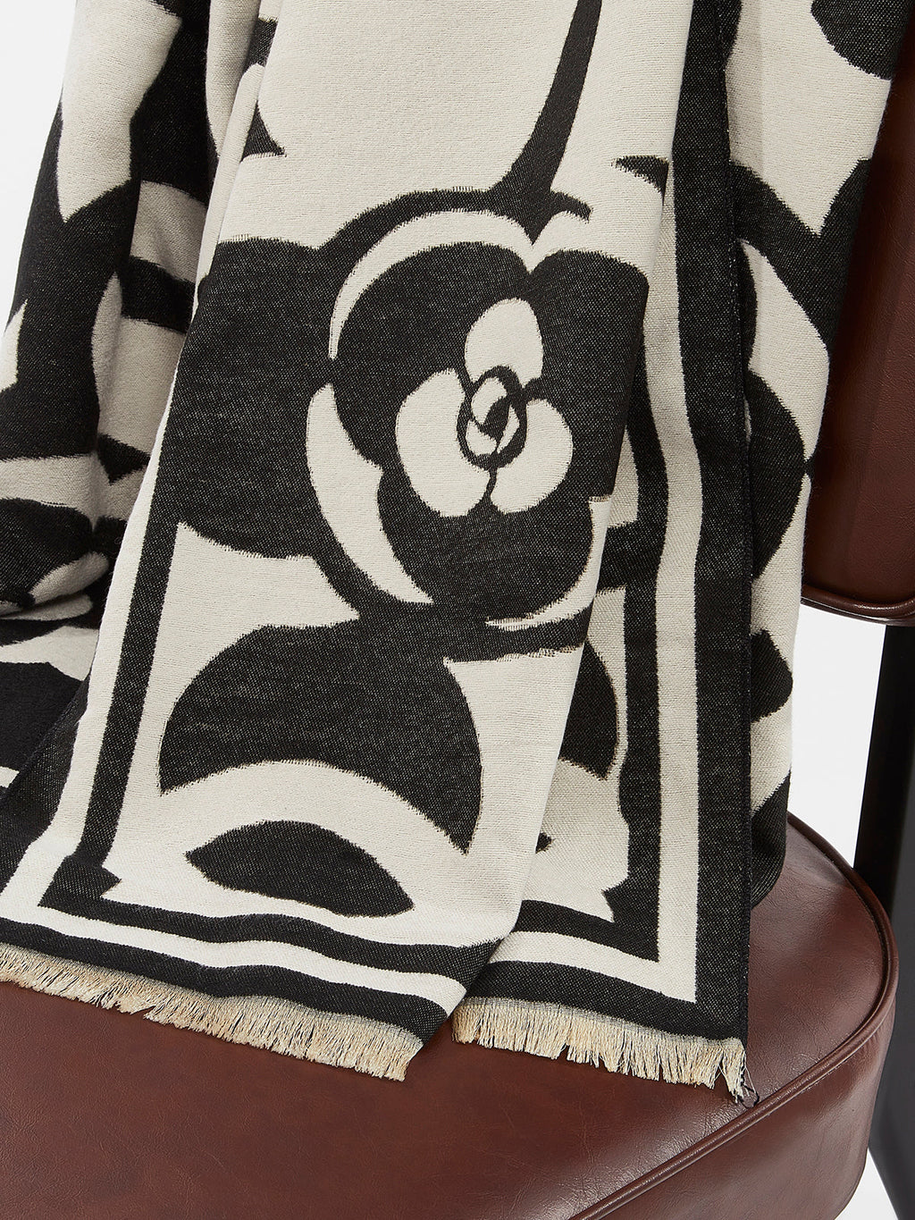 Vintage Floral Tassel Scarf — Svelte Chic