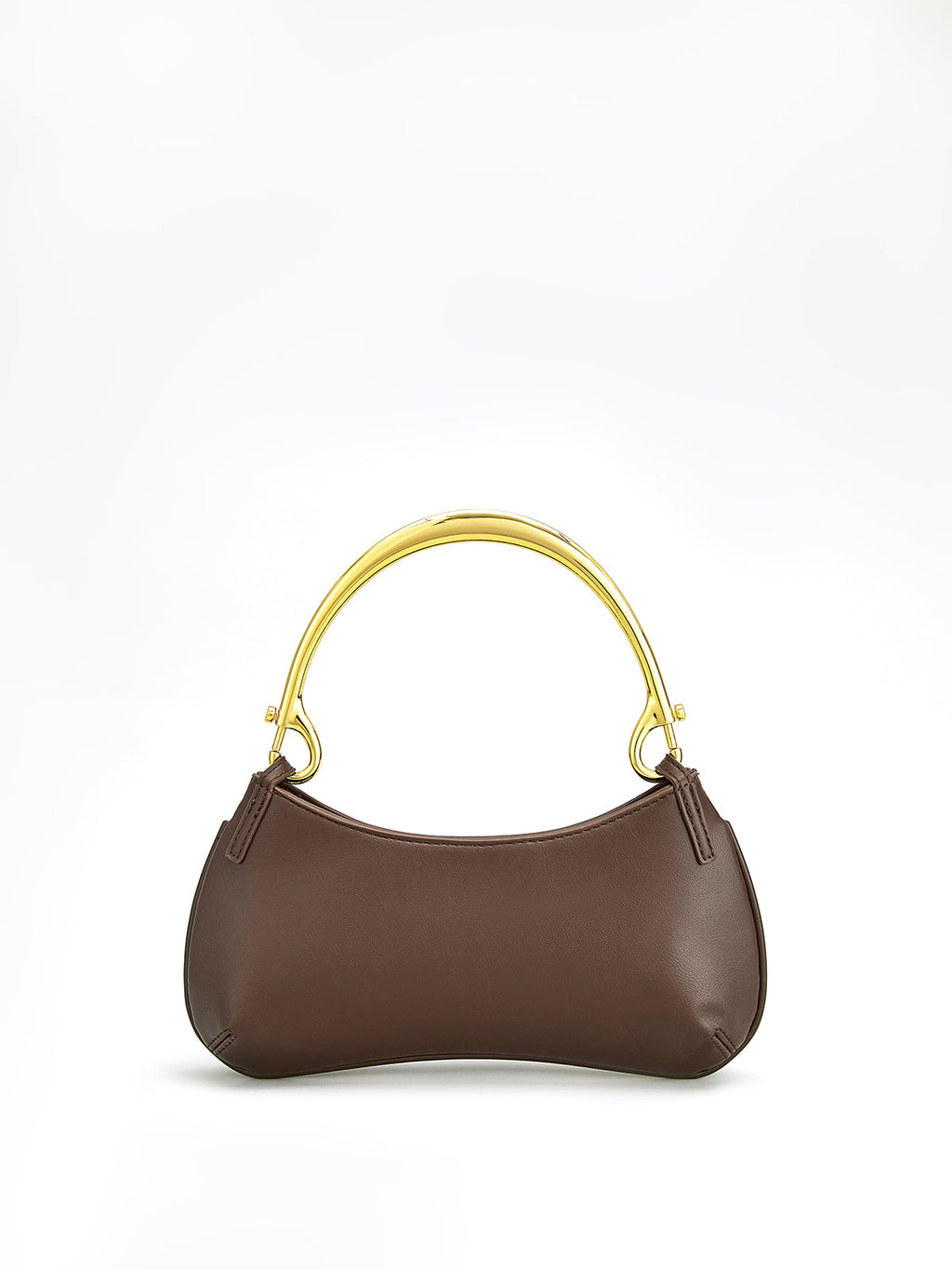 Metal Handle Zip Underarm Bag — Svelte Chic