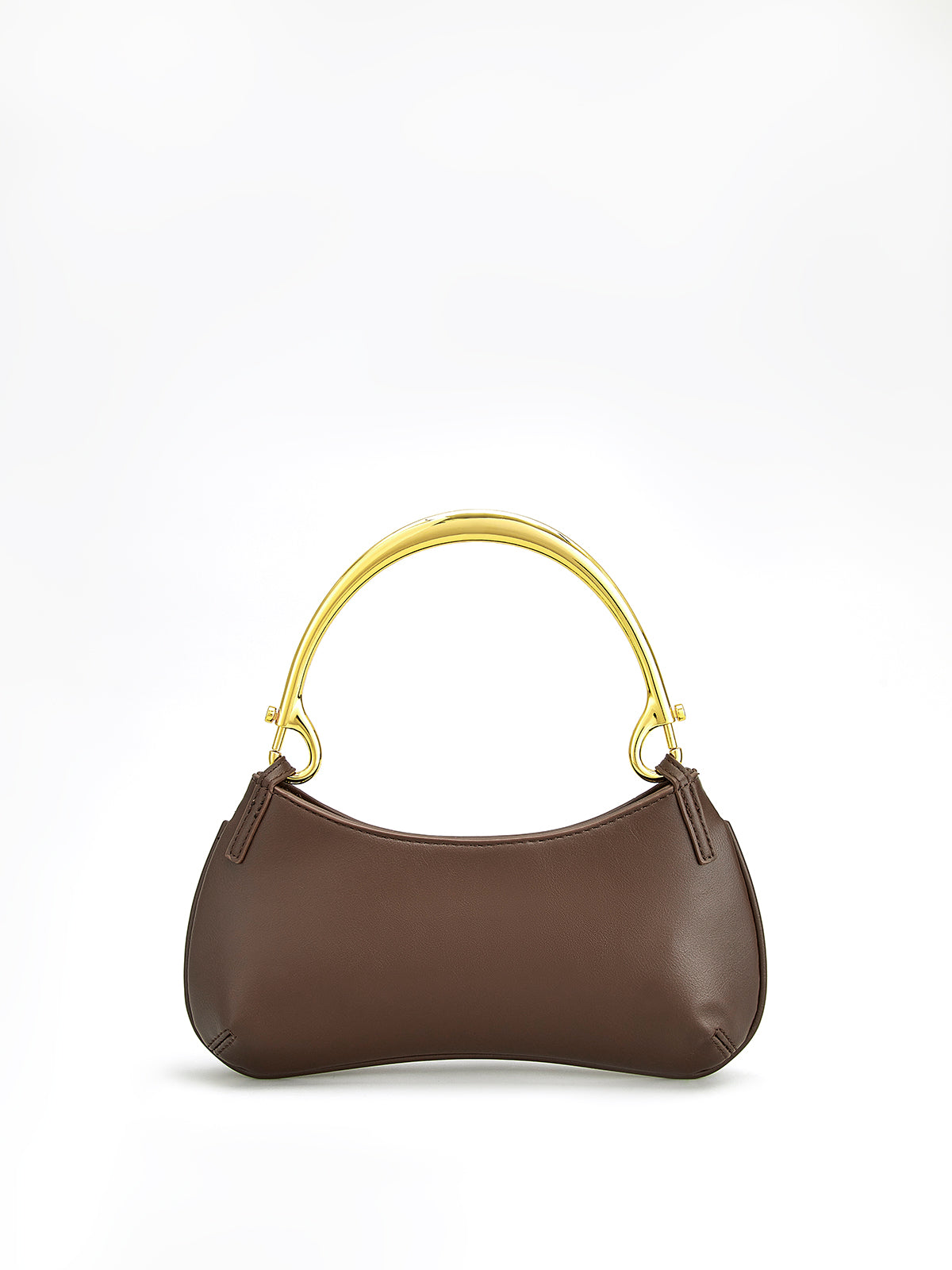 Metal Handle Zip Underarm Bag — Svelte Chic