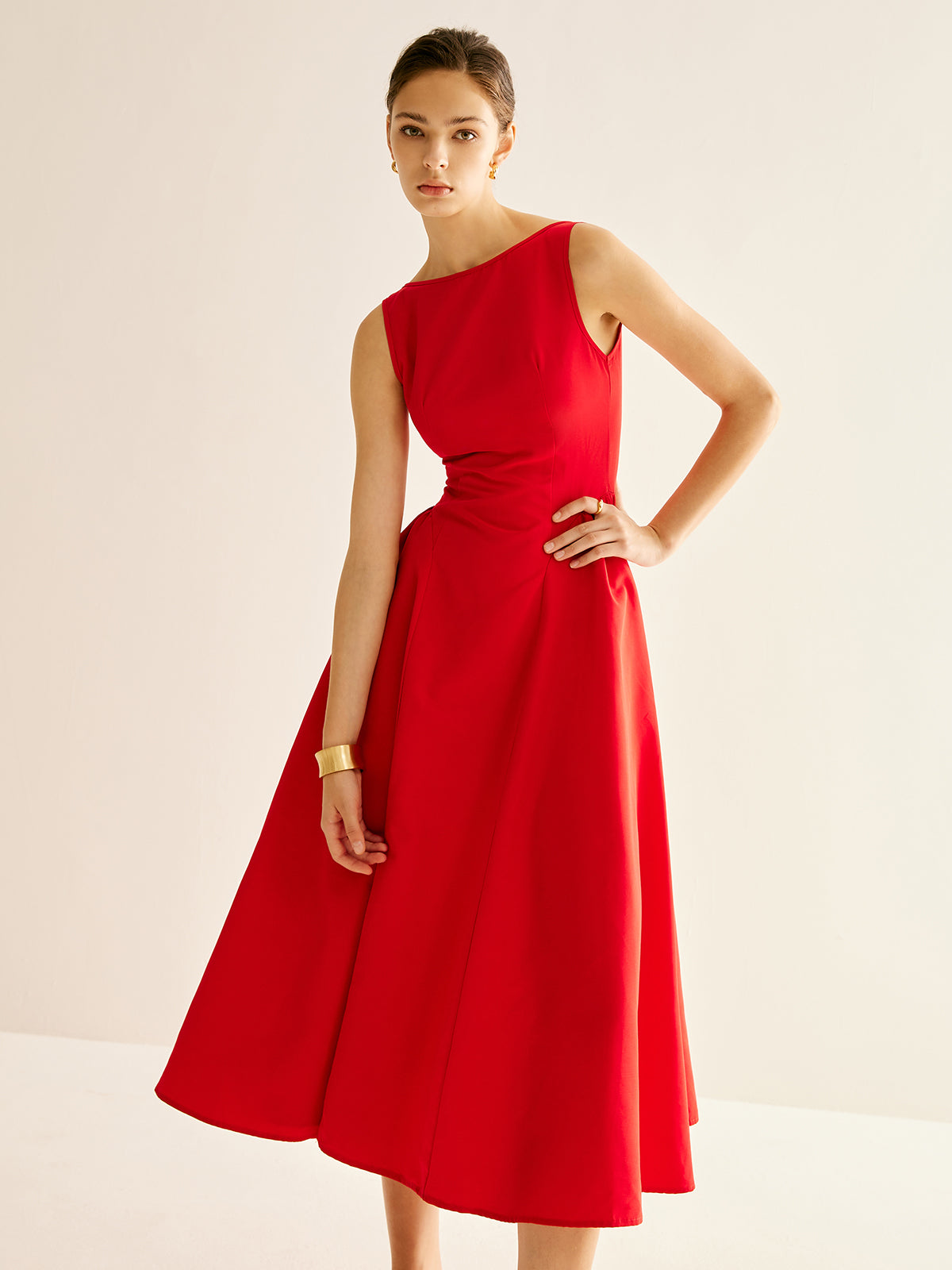 Pleated Cami Maxi Dress — Svelte Chic