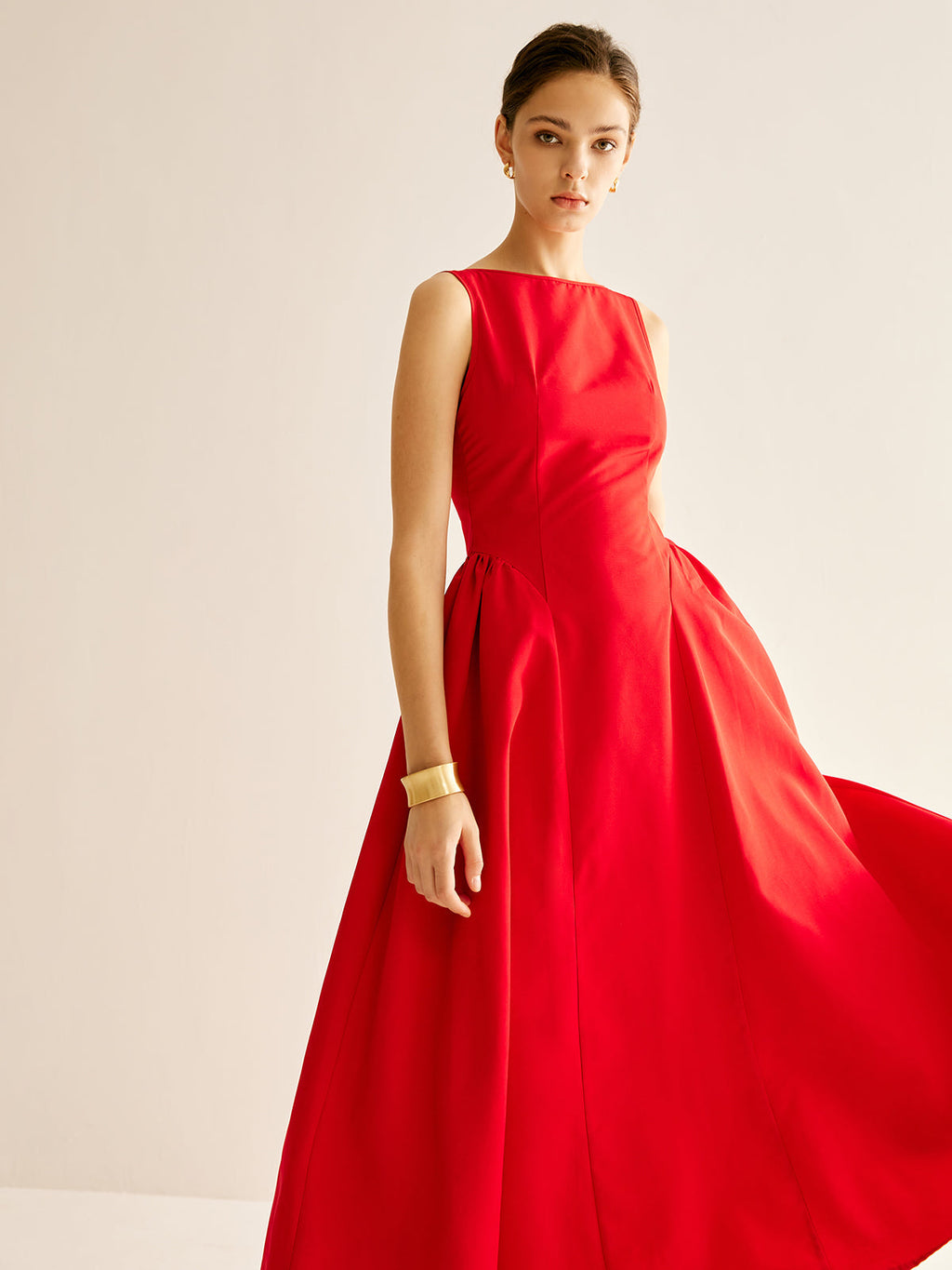 Pleated Cami Maxi Dress — Svelte Chic