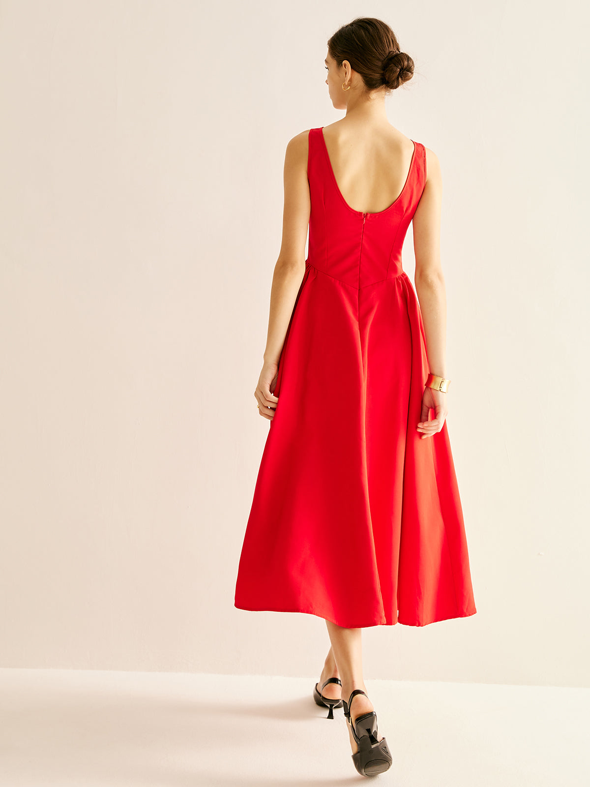 Pleated Cami Maxi Dress — Svelte Chic