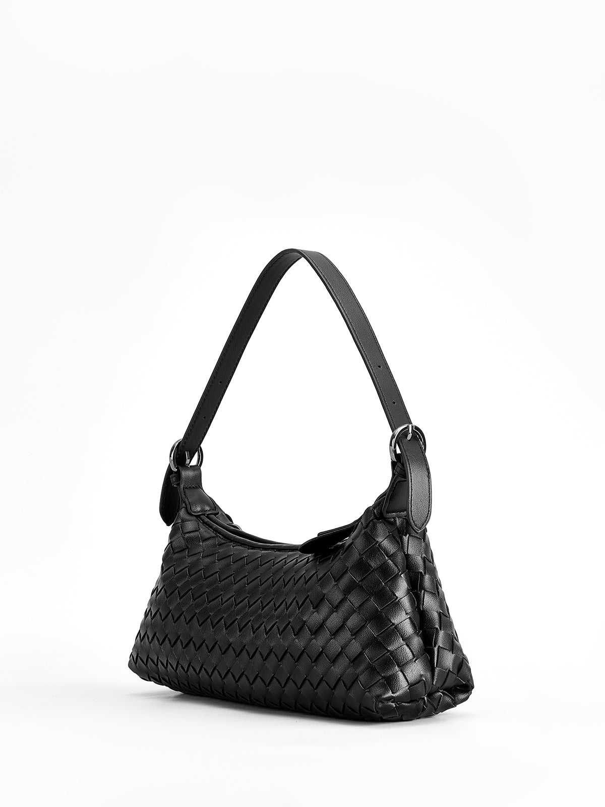 Woven Buckle Shoulder Bag — Svelte Chic
