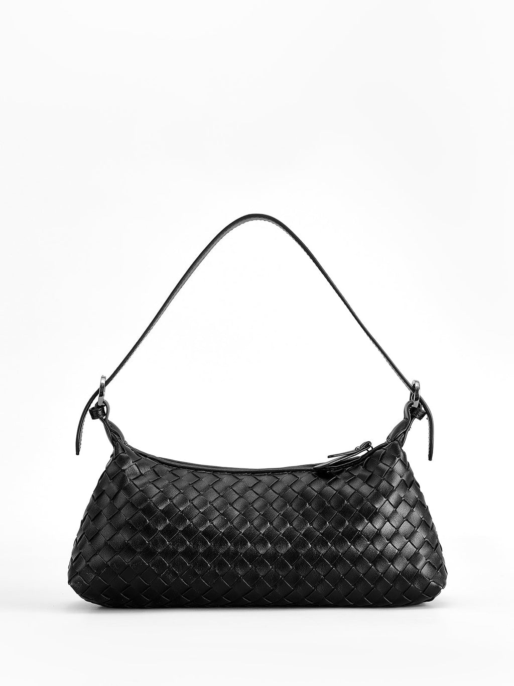 Woven Buckle Shoulder Bag — Svelte Chic