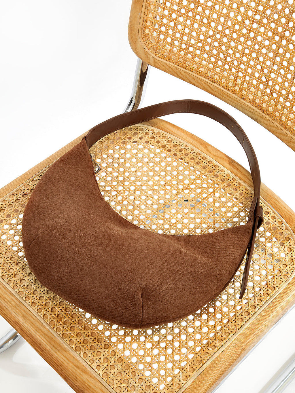 Vintage Soft Buckle Crescent Bag — Svelte Chic