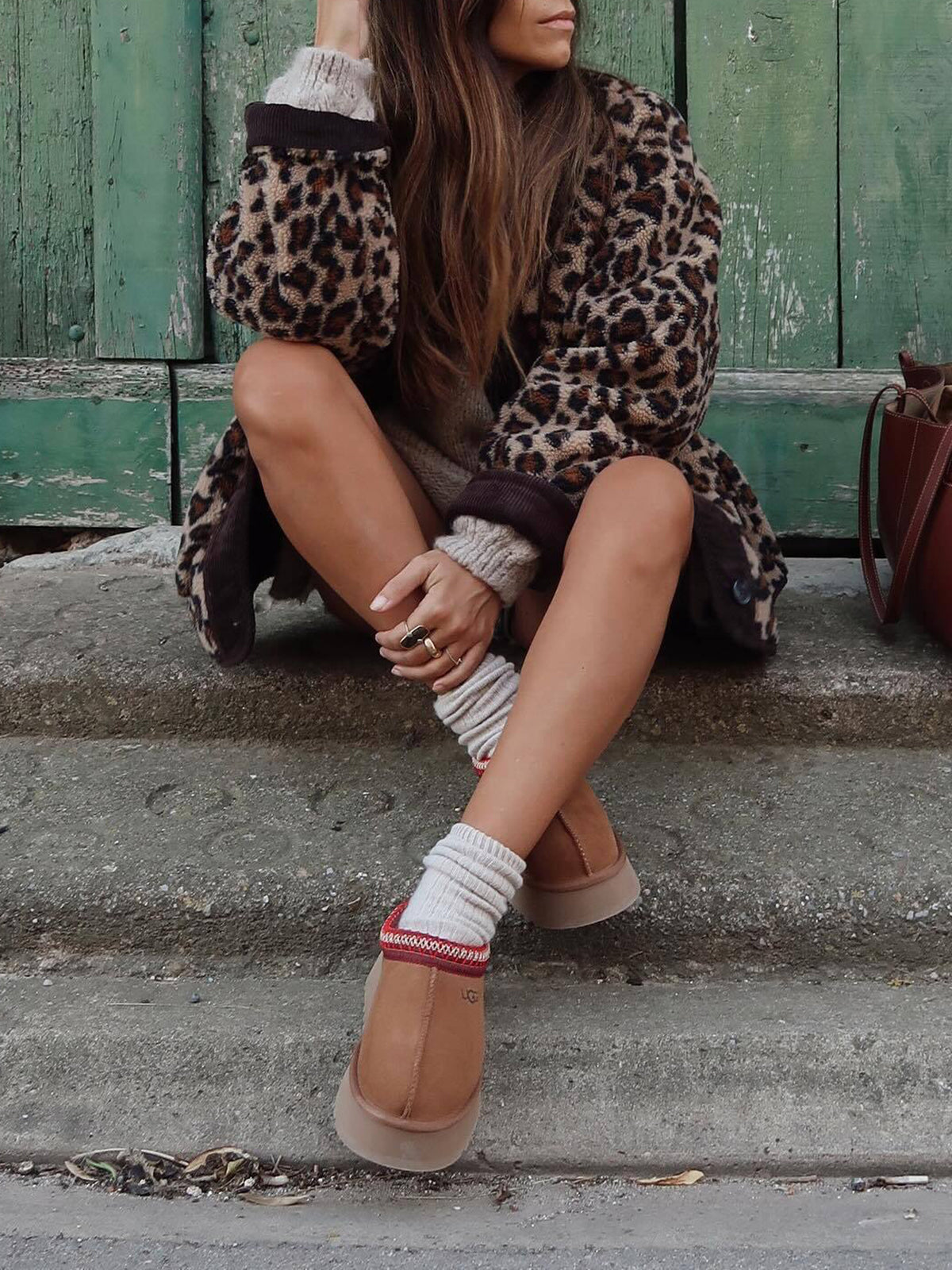 Leopard Print Oversized Winter Coat — Svelte Chic