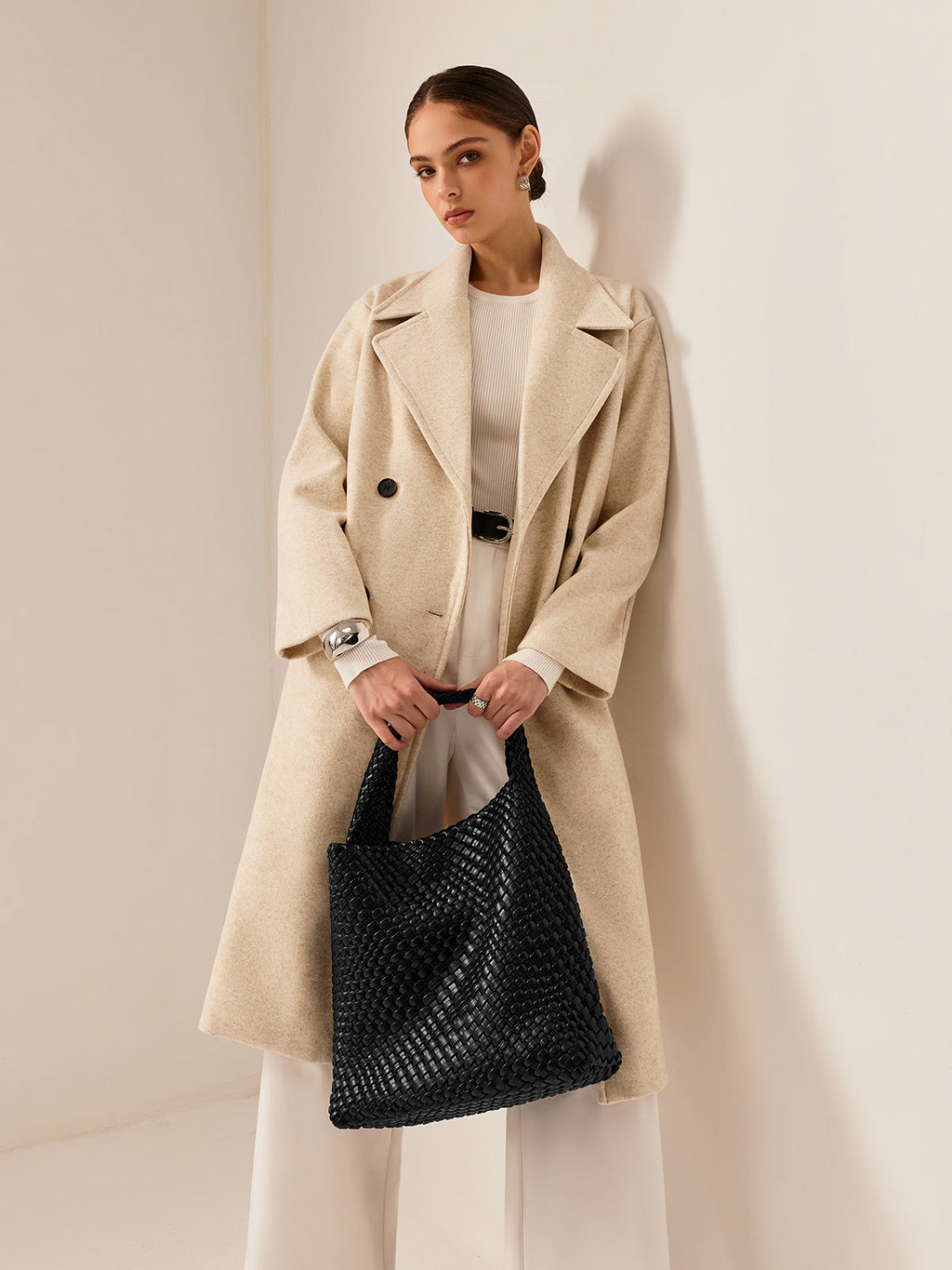 Large Woven Underarm Bag — Svelte Chic