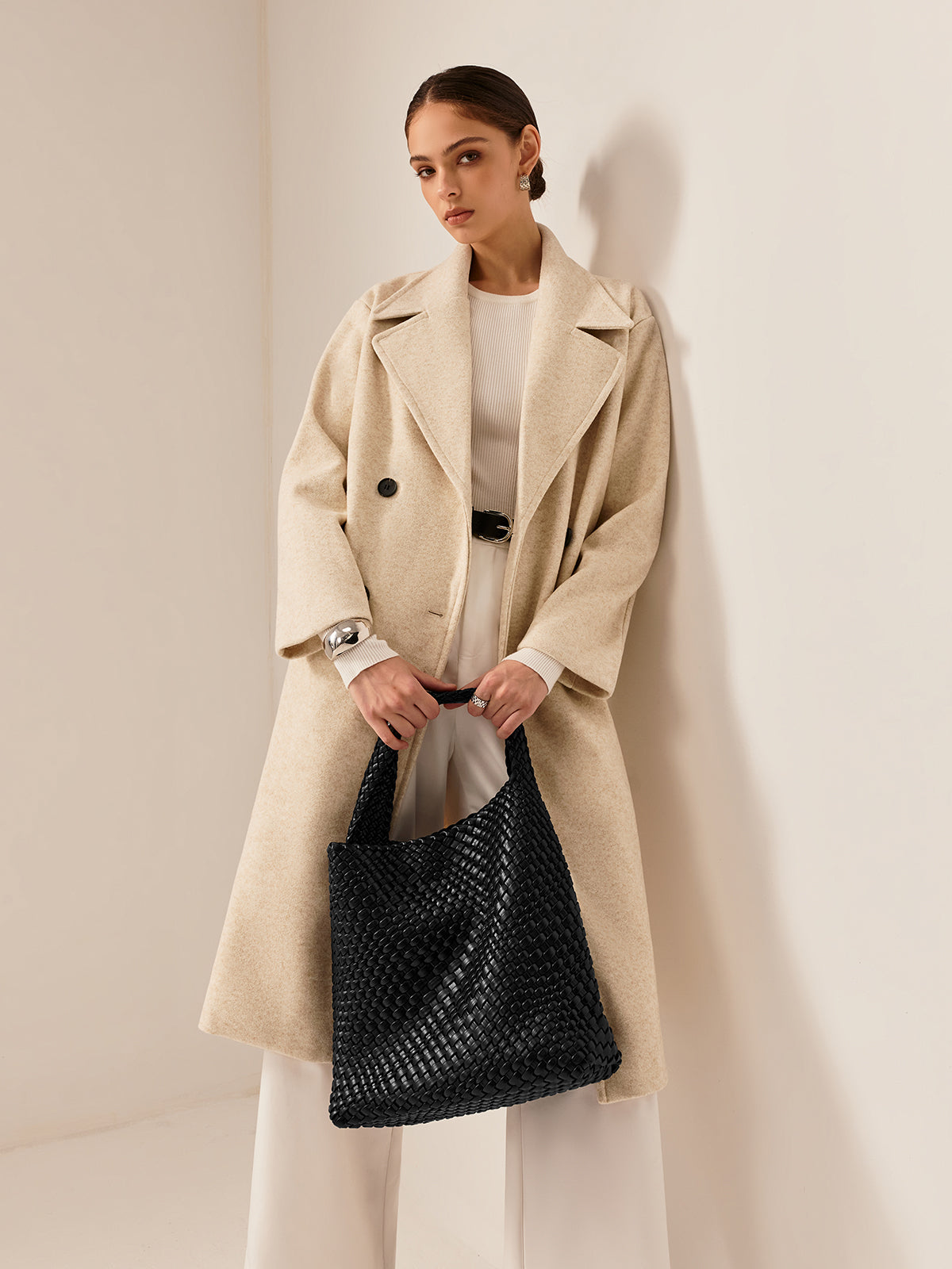 Large Woven Underarm Bag — Svelte Chic