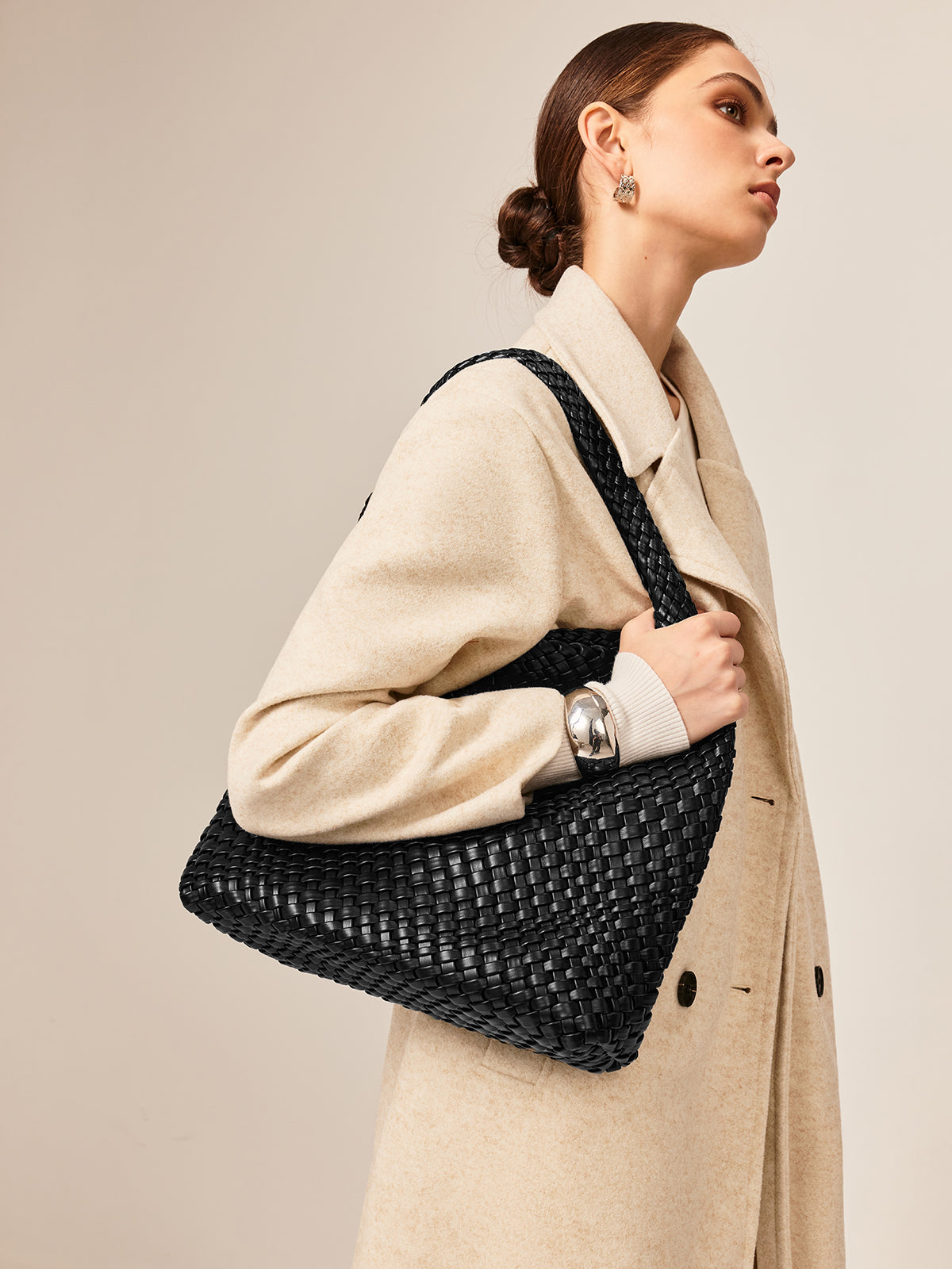 Large Woven Underarm Bag — Svelte Chic