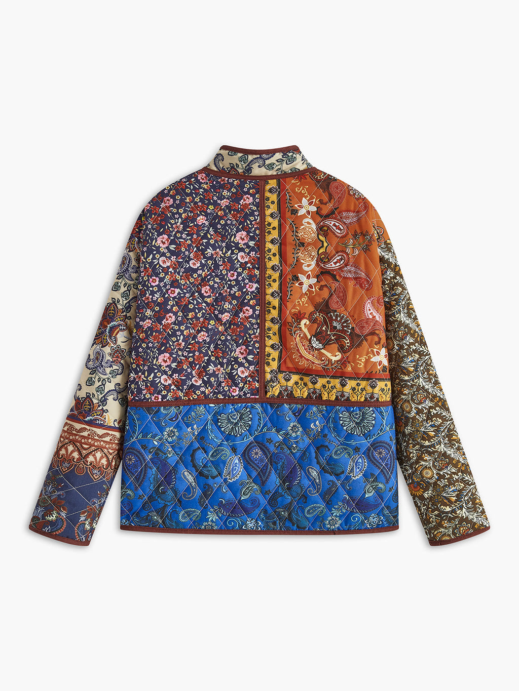 Patchwork Print Oversized Jacket — Svelte Chic