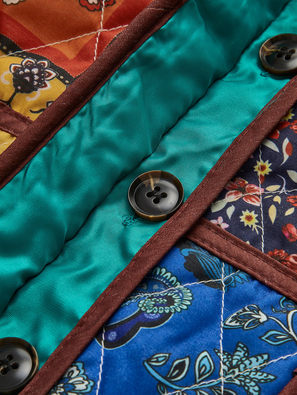 Patchwork Print Oversized Jacket — Svelte Chic