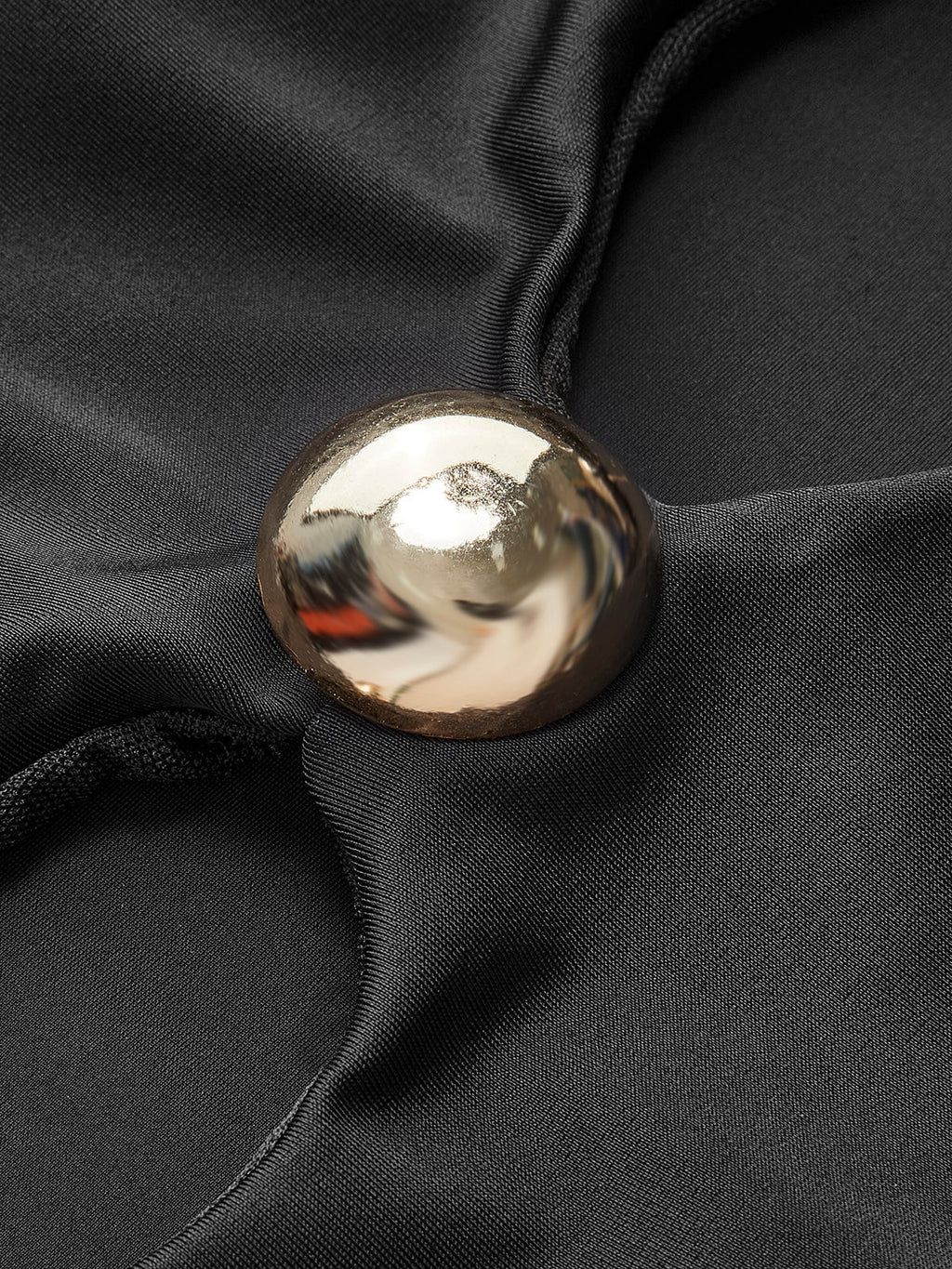 Metal Detail Cutout Jersey Bodysuit — Svelte Chic