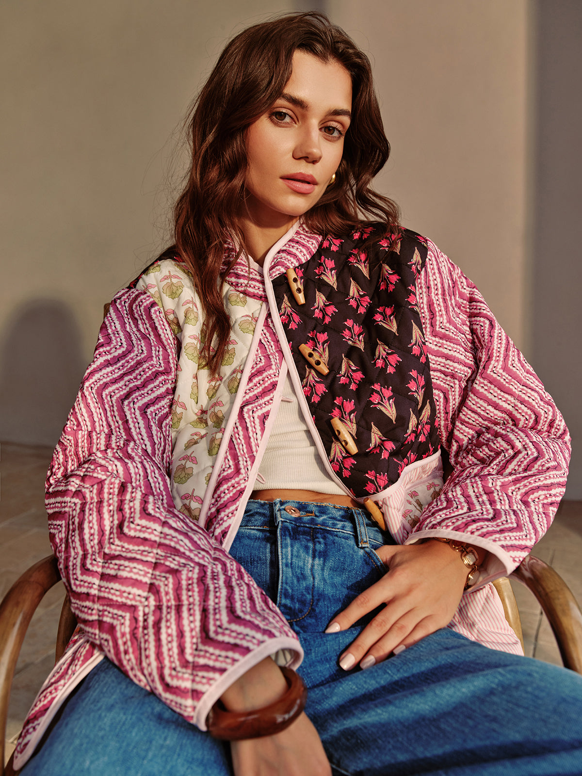 Bohème Floral Winter Coat — Svelte Chic