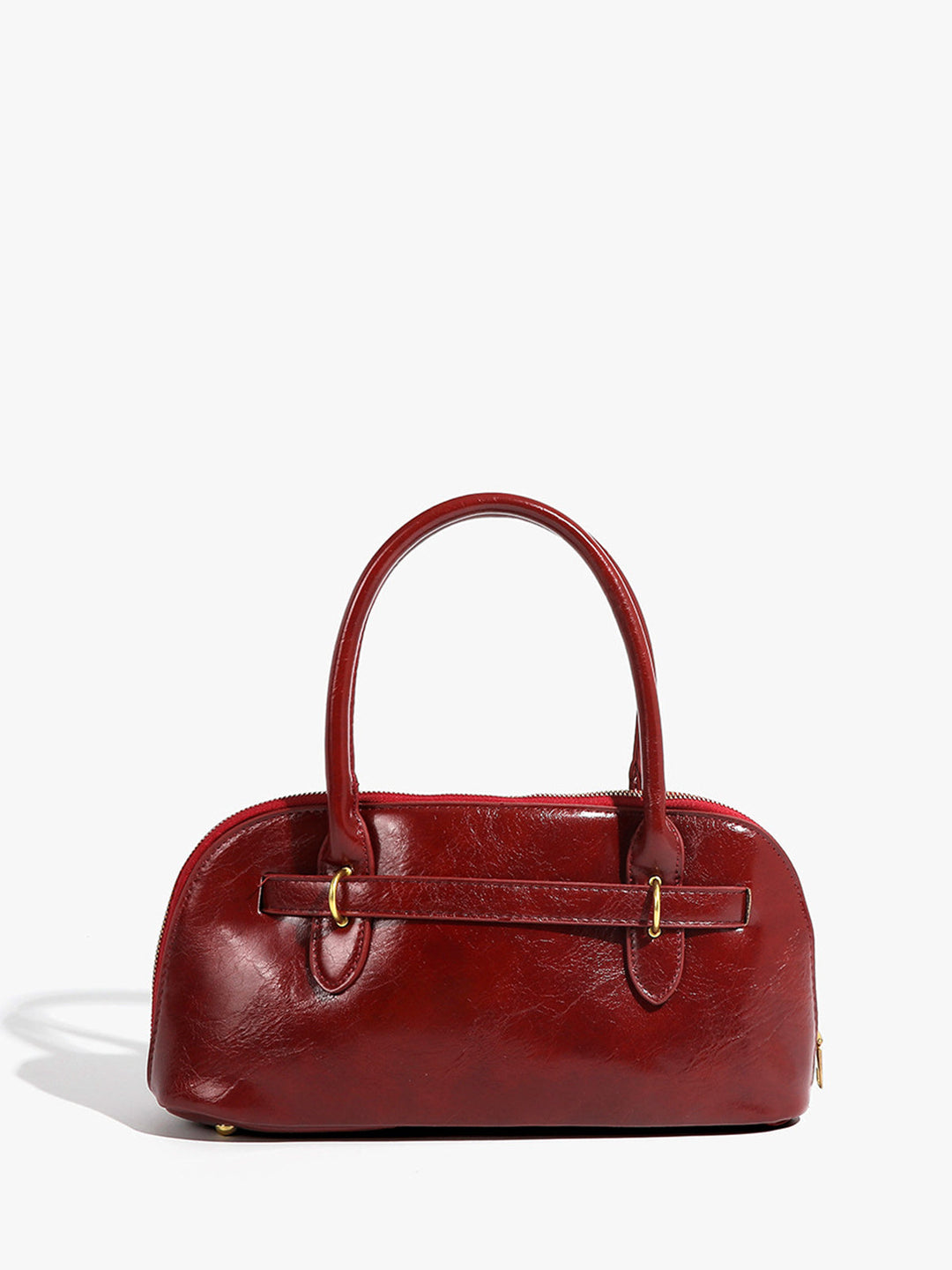 Retro Üst Sap Fermuarlı Çanta