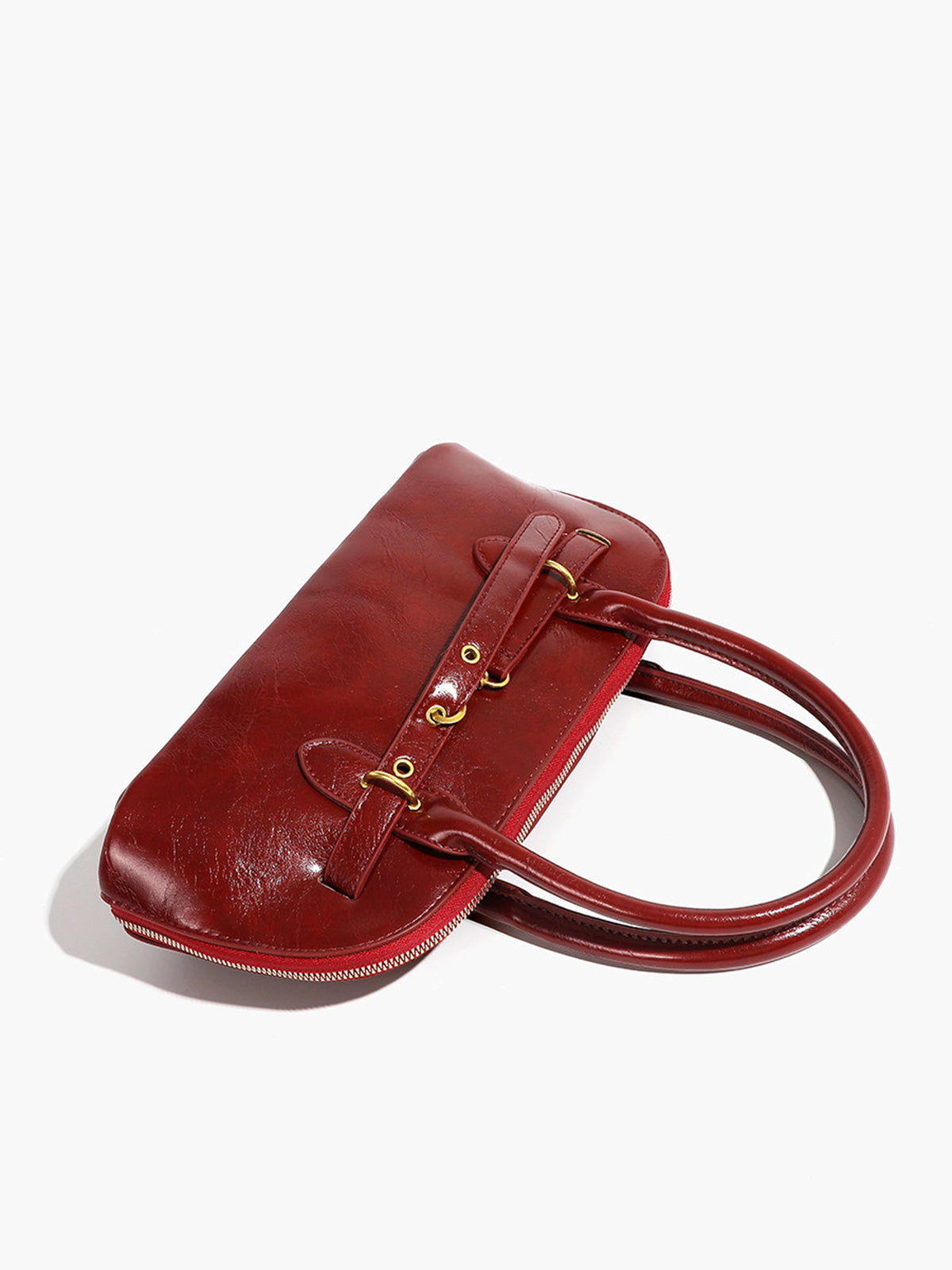 Retro Top Handle Zip Bag — Svelte Chic