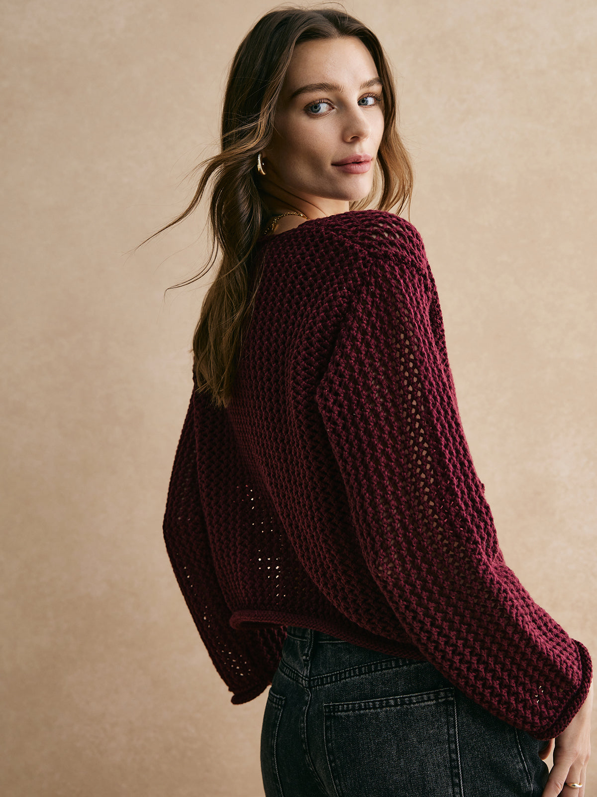 Retro Button Openwork Cardigan — Svelte Chic