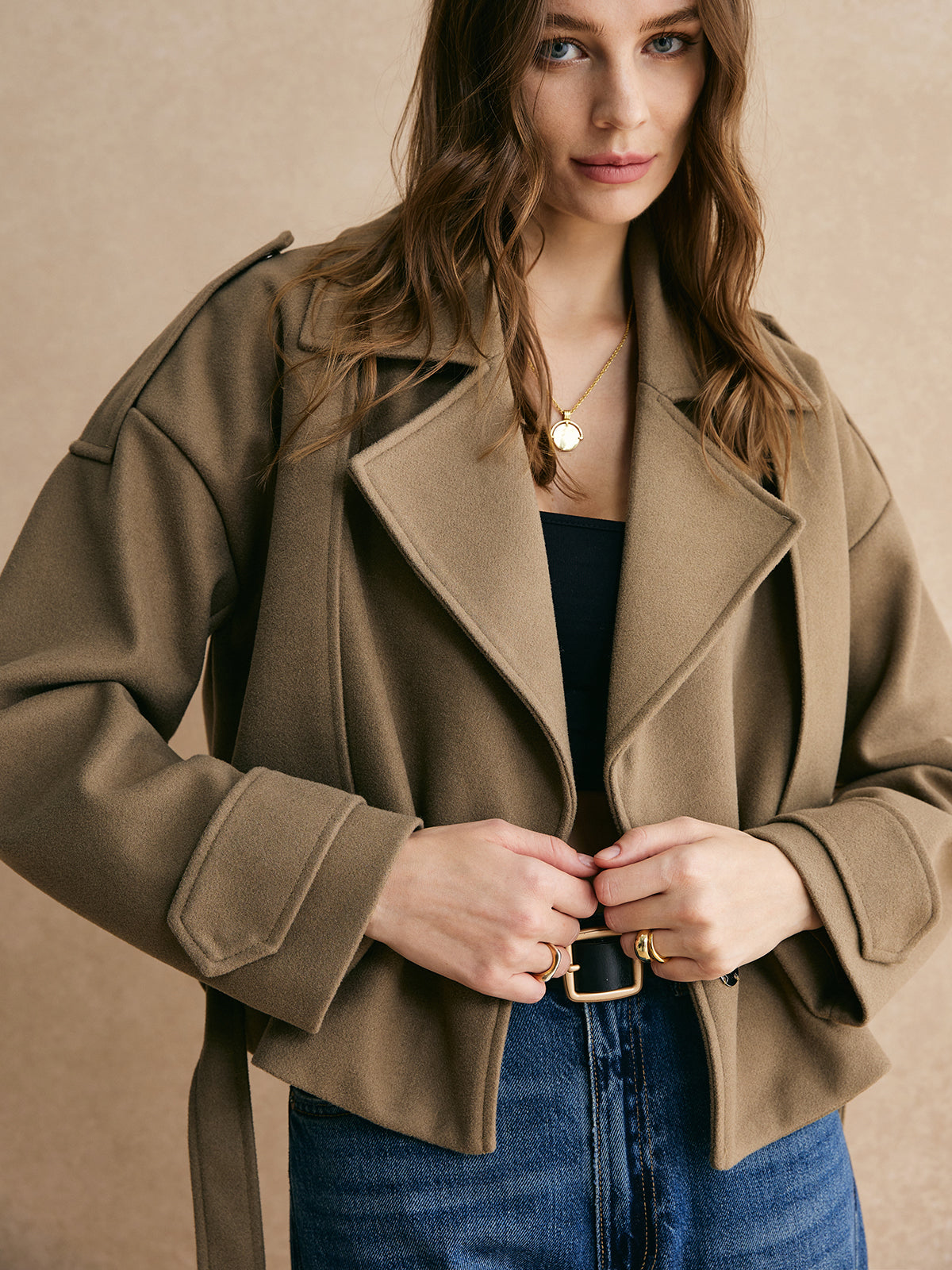 Belted Warm Jacket — Svelte Chic
