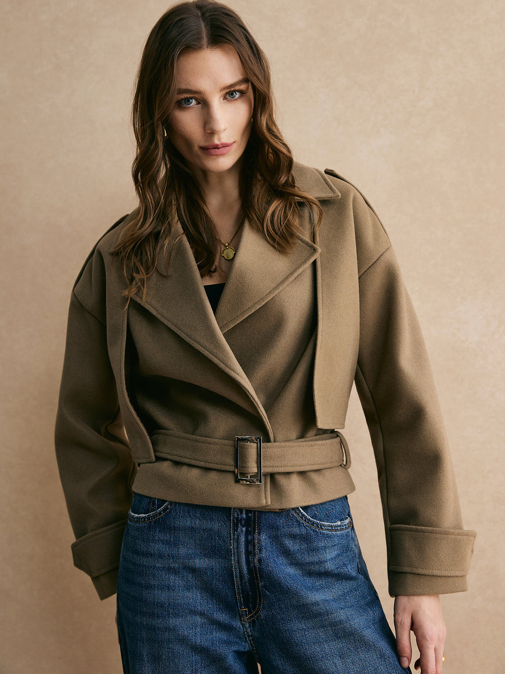 Belted Warm Jacket — Svelte Chic