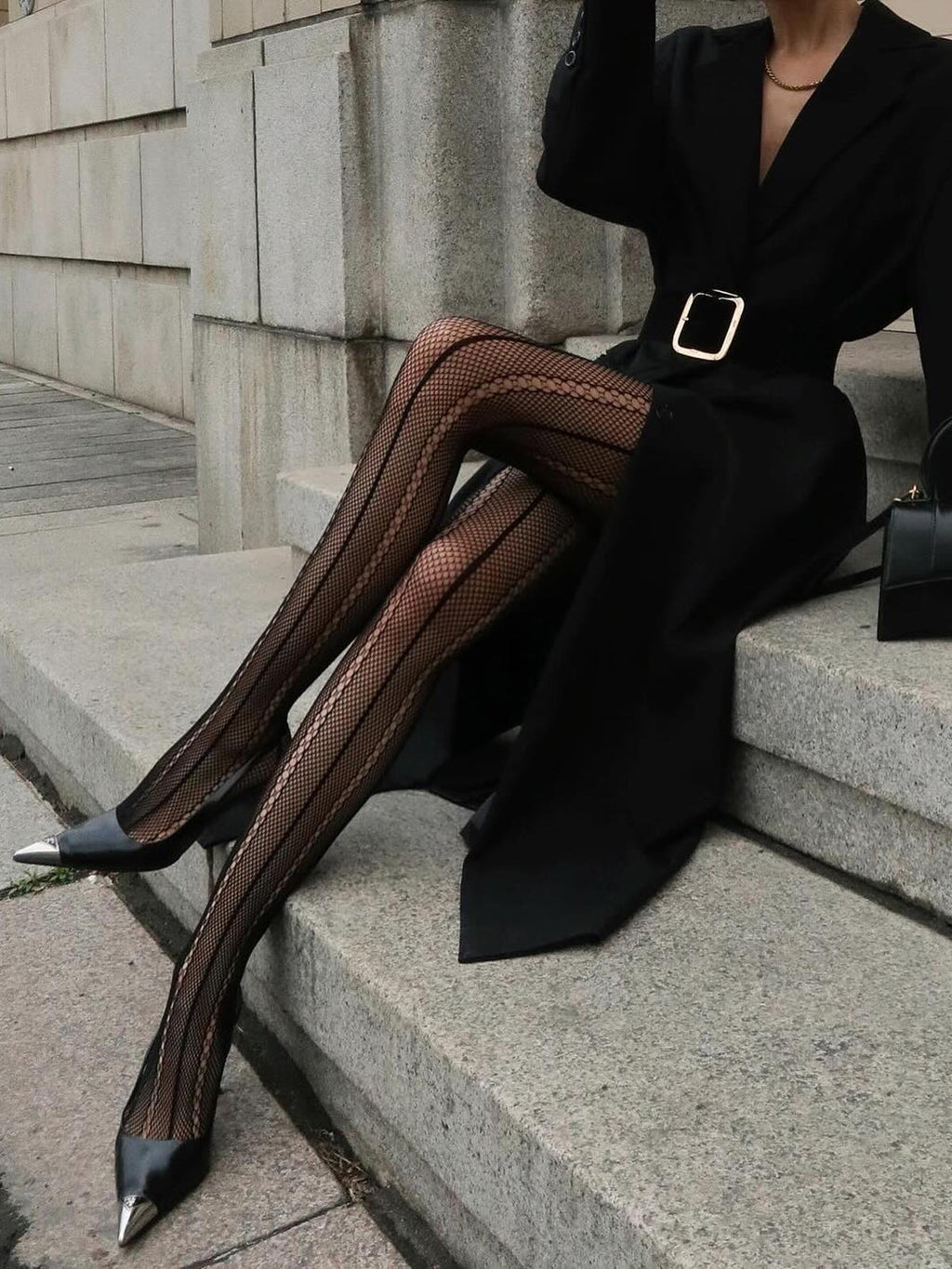Sheer Openwork Soft Touch Tights — Svelte Chic