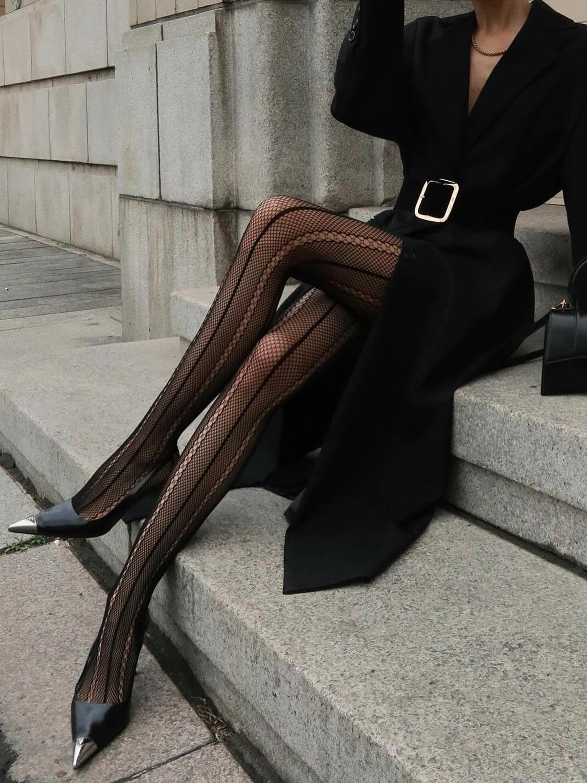 Sheer Openwork Soft Touch Tights — Svelte Chic
