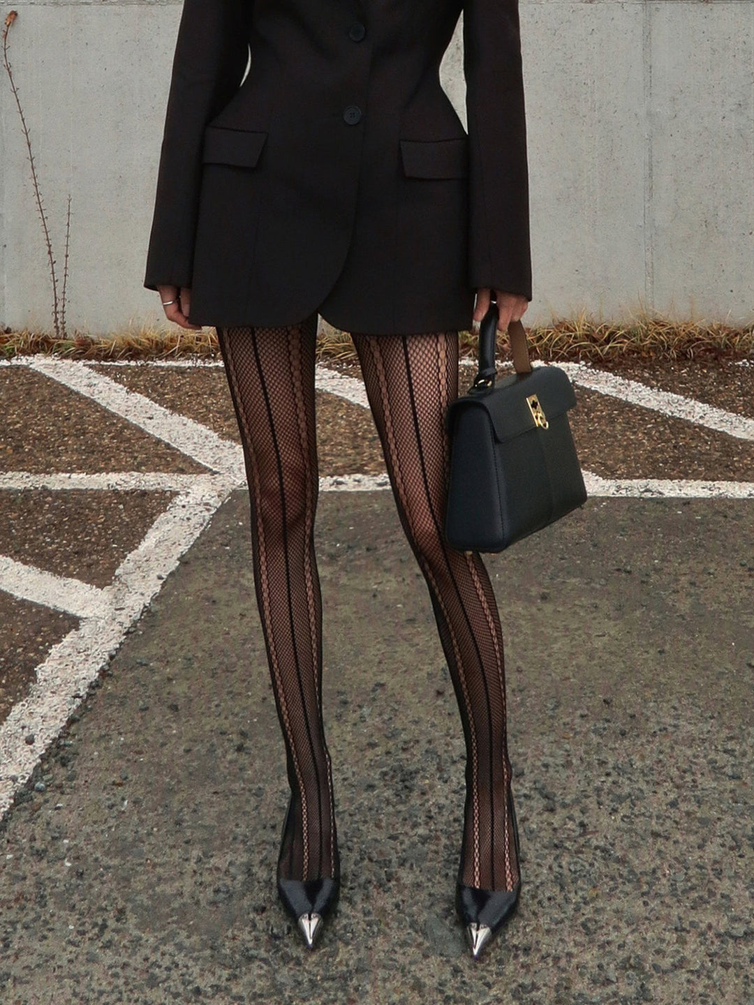 Hollow Şeffaf Yumuşak Dokulu Taytlar