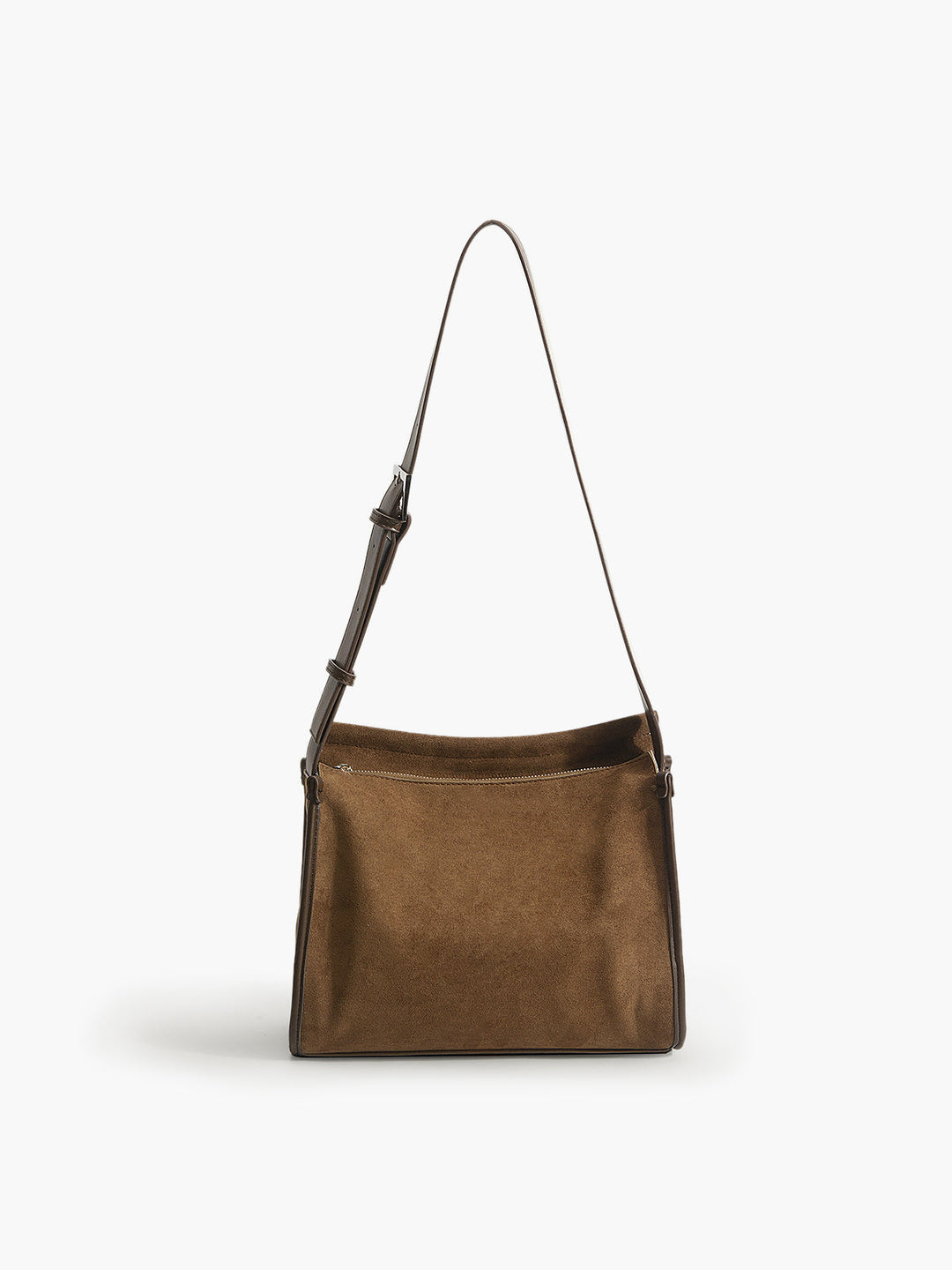 Causal Bucket Zipper Tote Bag