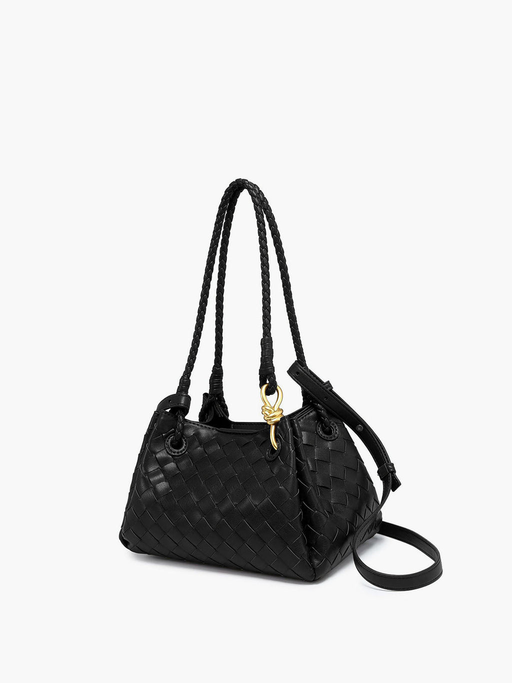 Woven Bucket Bag with Gold Detail — Svelte Chic