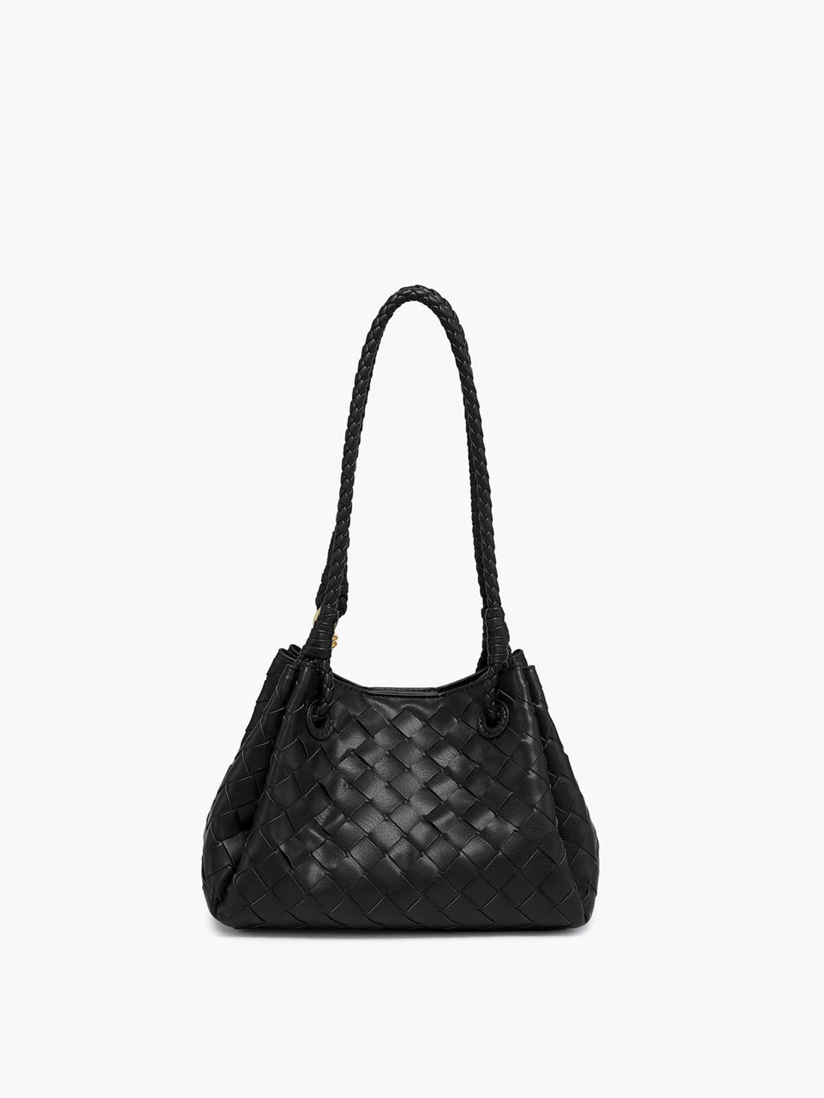 Woven Bucket Bag with Gold Detail — Svelte Chic