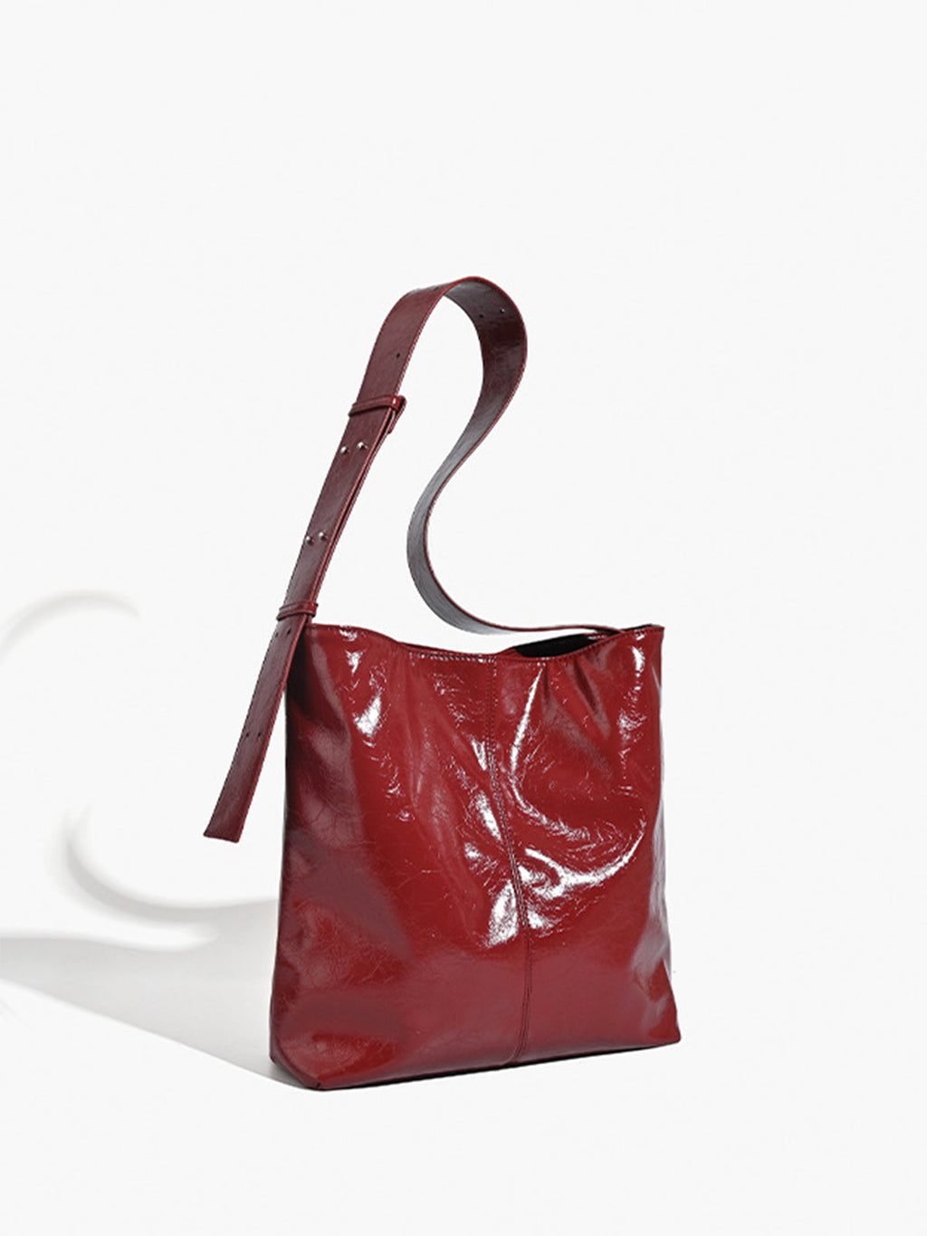 Oversized Tote Bag in Red in Red — Svelte Chic