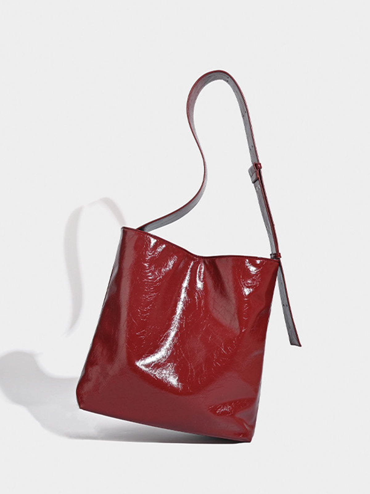 Oversized Tote Bag in Red — Svelte Chic