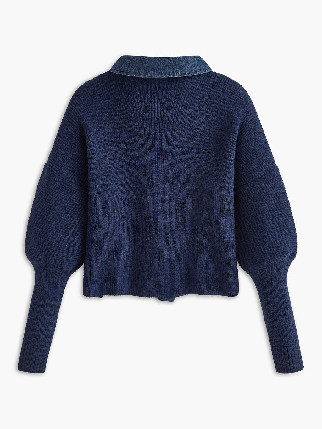 Panel Collar Button Knit Top — Svelte Chic