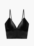 V-Neck Jersey Corset Top in Black — Svelte Chic