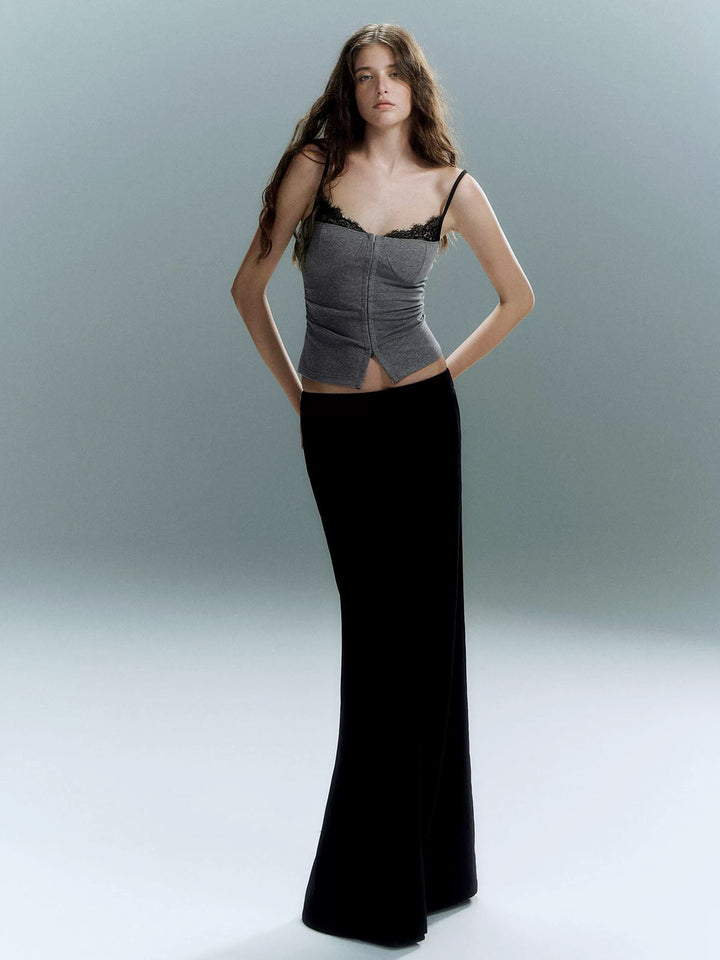 Дребен корсет с дантелени краища 