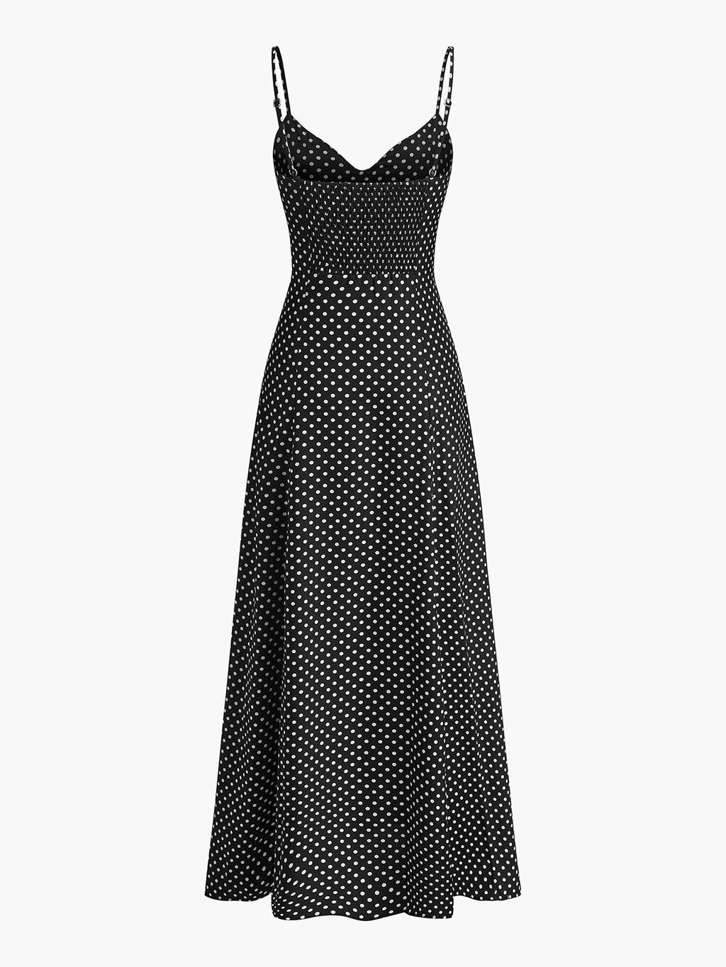 Polka Dot Sweetheart Cami Maxi Dress — Svelte Chic