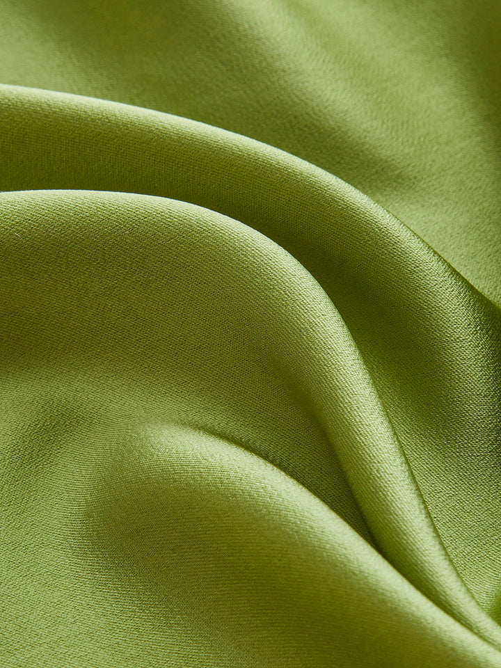 Sırtı Açık Saten Halter Abiye Elbise