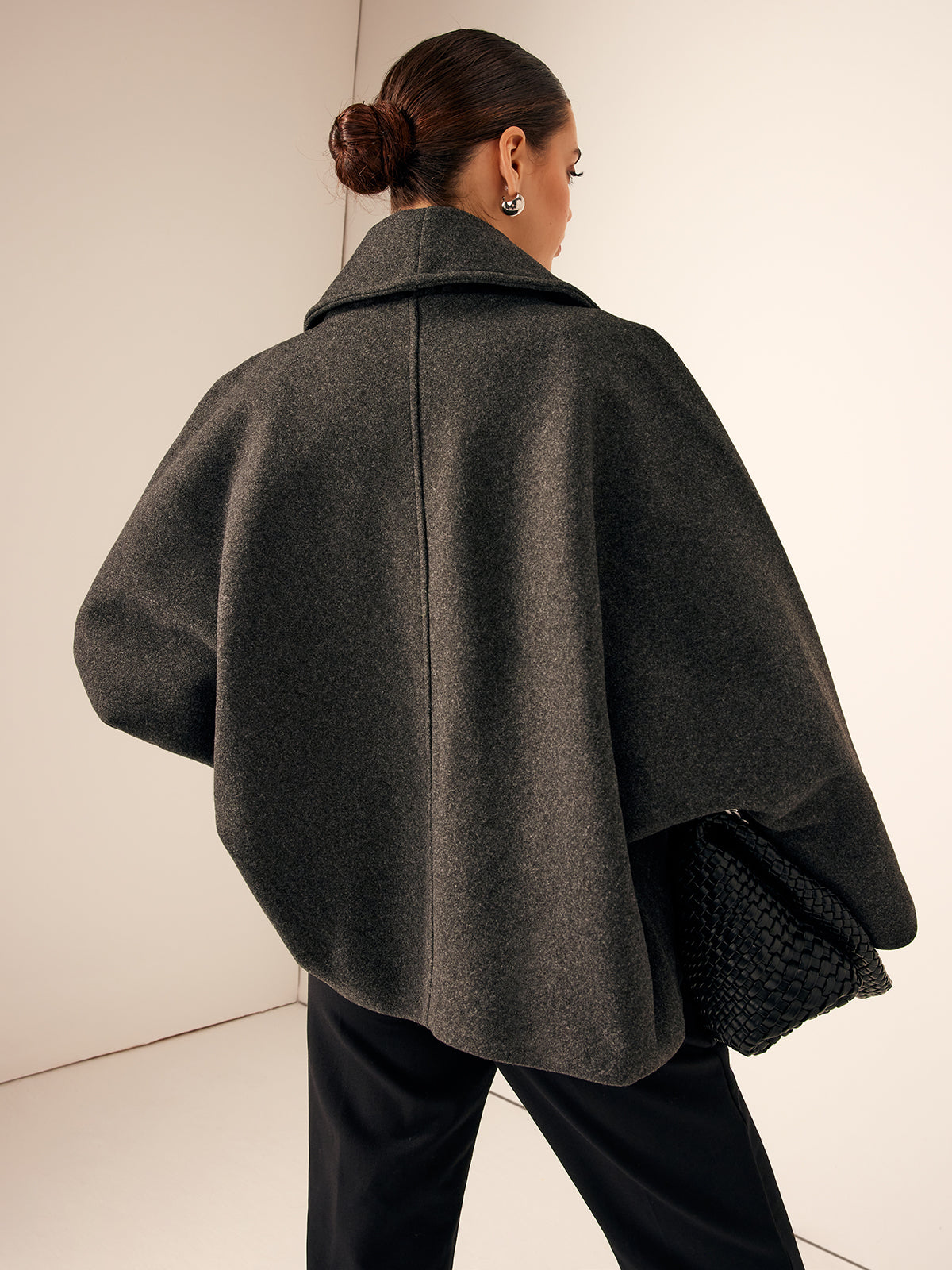 Tweed Pocket Loose Coat — Svelte Chic