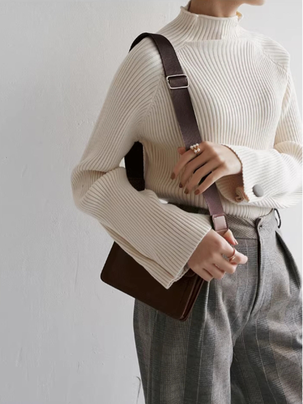 Minimalist Ribbed Turtleneck Sweater — Svelte Chic