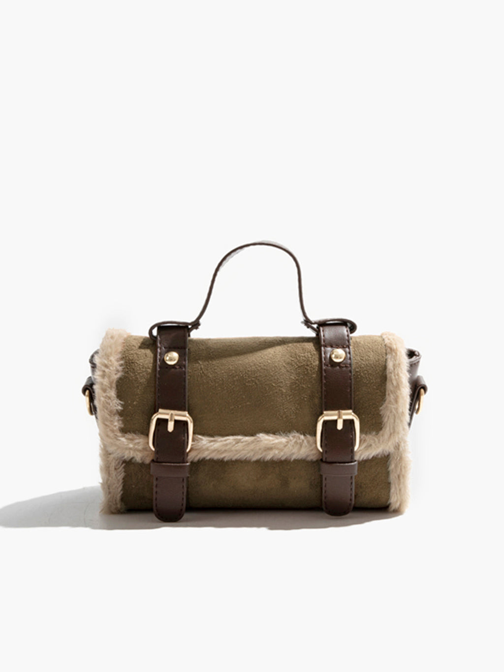 Plush Buckle Flap Crossbody Bag — Svelte Chic
